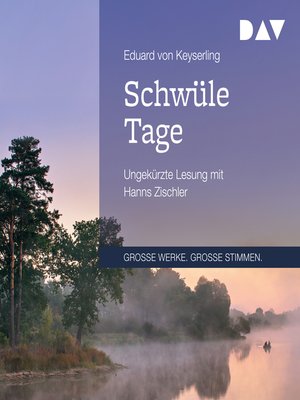 cover image of Schwüle Tage